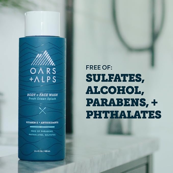 Oars + Alps Body Wash for Men, Mens Body Wash - Image 5