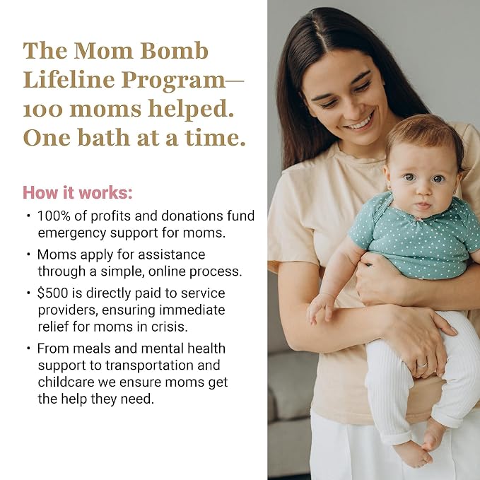 Mom Bomb Pink Himalayan Bath Bomb – Essential Oils, Clean Ingredients – - Image 6