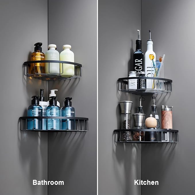Corner Shower Caddy Shelf Organizer, Stainless Steel Heavy Duty Rust-Proof - Image 5