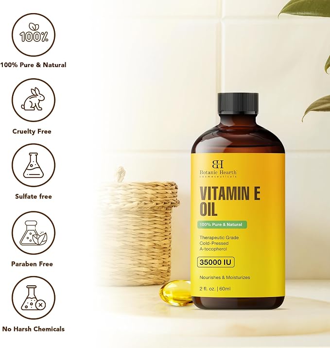 Botanic Hearth Vitamin E Oil | 100% Pure and Natural Oil - Image 7