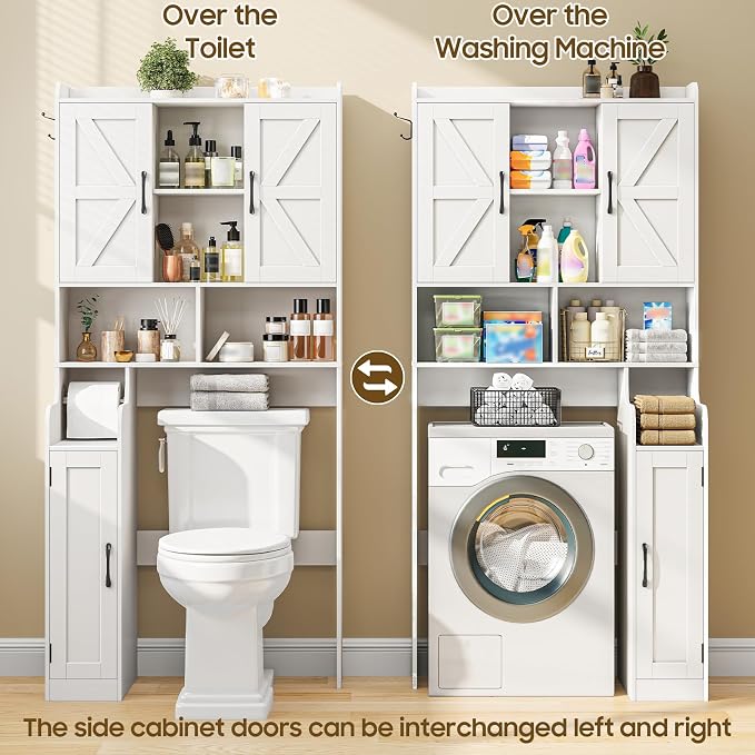 Over The Toilet Storage Cabinet, Bathroom Over Toilet Storage Organizer - Image 5