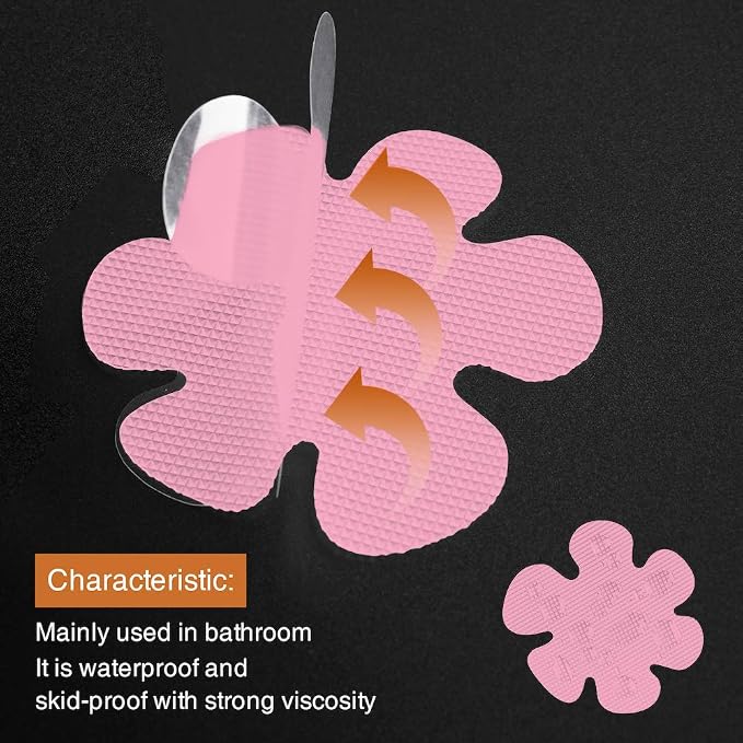 Bathtub Stickers Non-Slip, Safety Shower Treads Adhesive Appliques - Image 2