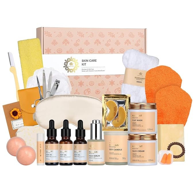 Skin Care Set for Women & Men, Self Care Pamper Set, Birthday Gifts, Face Cream by RAROSAACCA