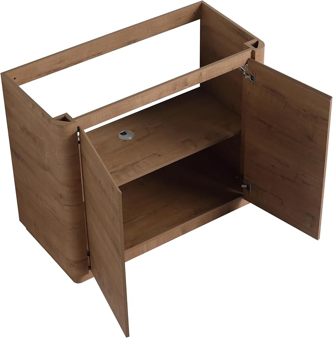 40 Inch Bathroom Vanity with Sink, Wooden Bathroom Cabinet with Soft Close Doors - Image 9