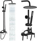gotonovo Outdoor Shower Fixtures SUS304 Stainless Steel Rain Shower Kit Faucet by HOME