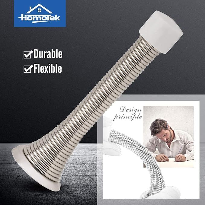 HOMOTEK 1 Pack Spring Door Stopper - Image 2