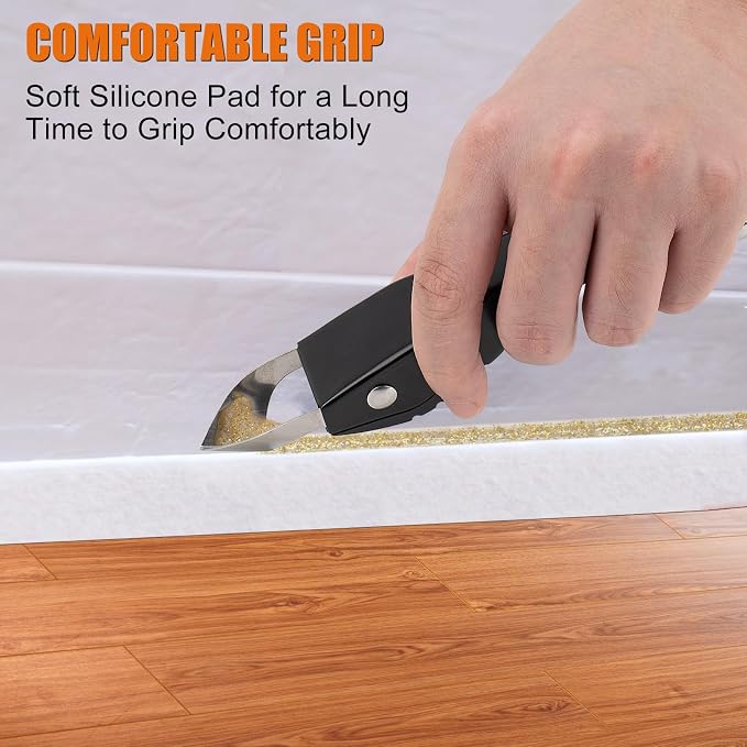 Caulking Tool Kit, Stainless Steel Caulk Remover Tool, 4 in 1 Grout Removal Tool - Image 6