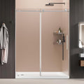 58-60" Wx74 H Frameless Single Sliding Shower Door, 5/16" Tempered by Kosmonia