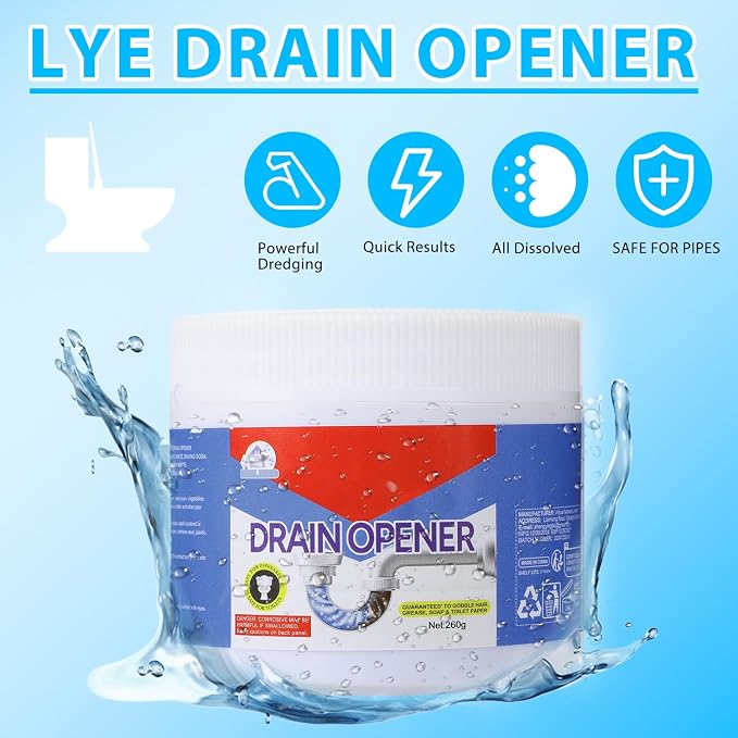 BELL BIRDCrystal Lye Drain Opener, Drain Opener, Pipeline Dredging Agent - Image 2