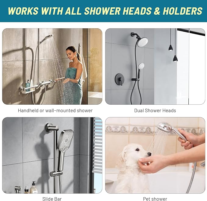 Shower Hose Extra Long 79 Inch, Stainless Steel Handheld Shower Head Hose - Image 7