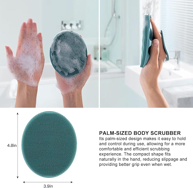 INNERNEED Food-Grade Soft Silicone Body Cleansing Brush Shower Scrubber - Image 5