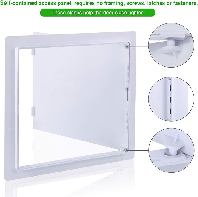Plumbing Access Panel for Drywall 12 x 12 Inch Plastic Access Door Removable - Image 3