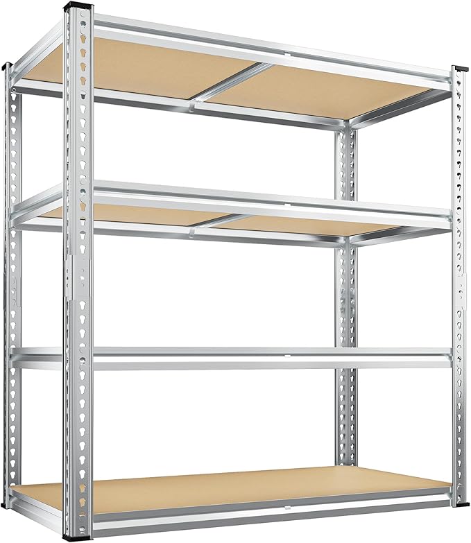 REIBII 40" W Garage Shelving 2000LBS Storage Shelves Adjustable Metal Shelving by REIBII