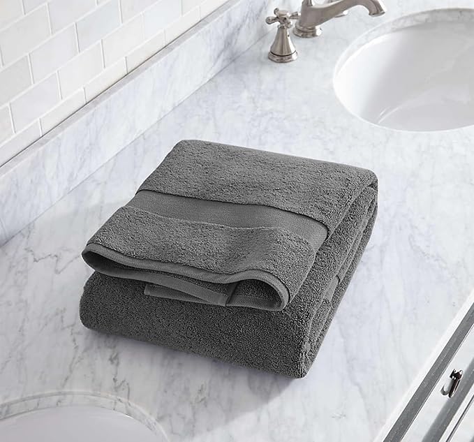 Delara 100% Organic Cotton Towels 650 GSM Plush Feather Touch Quick Dry Towel - Image 3