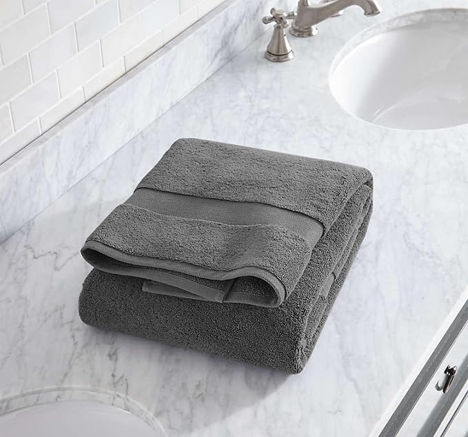 Delara 100% Organic Cotton Towels 650 GSM Plush Feather Touch Quick Dry Towel - Image 3
