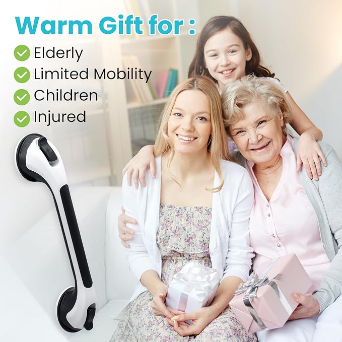 TAILI Shower Grab Bar 2 Pack Suction Grab Bars - Image 8