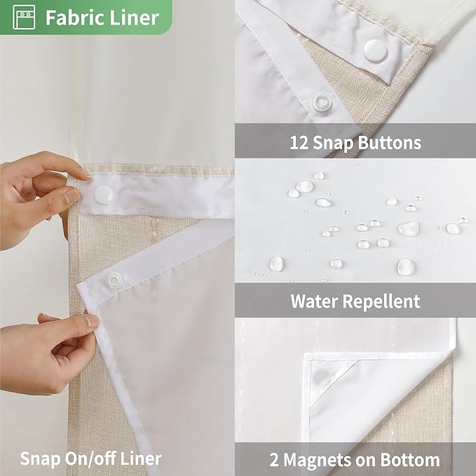 No Hook Stall Shower Curtain - Image 6