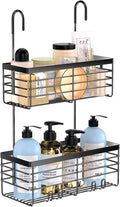 YUOROS Hanging Shower Caddy, 2 Tier Over the Door Shower Organizer Rack by YUOROS