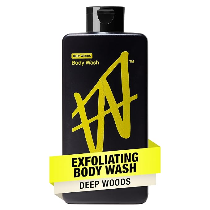 W By Jake Paul Body Wash for Men, Exfoliating Shower Gel by W