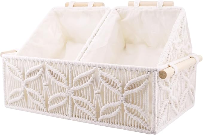 YAHUAN Macrame Storage Baskets by YAHUAN