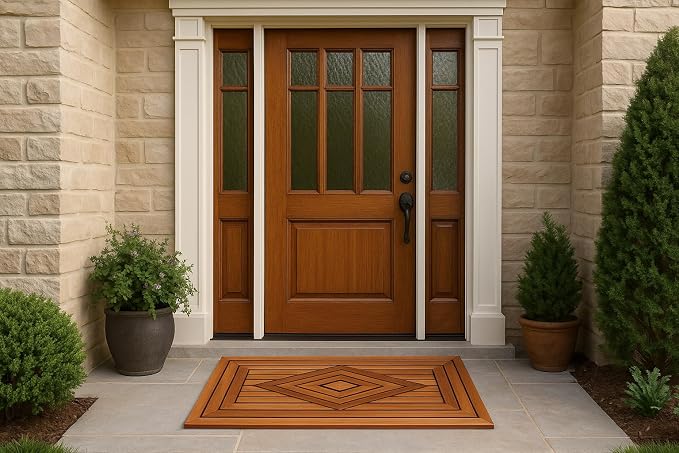 Designer Teak Shower Mat Large 31.5 X 19.5 Naturally Water-Resistant - Image 7