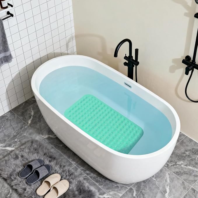 Anti-Slip Bathtub Shower mat, 27.5×14.5（Approximately 70×37cm） inch Soft - Image 5