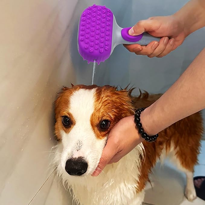 Multiple Dog Brushes, Dog Wash Brushes, Pet Grooming Brush Baths Massage Comb - Image 5