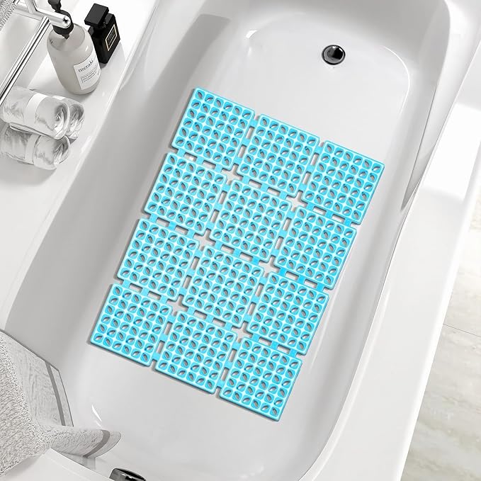 Shower Mat Non Slip，24"X24" Bathtub Mat Non Slip Square Shower Mats - Image 7