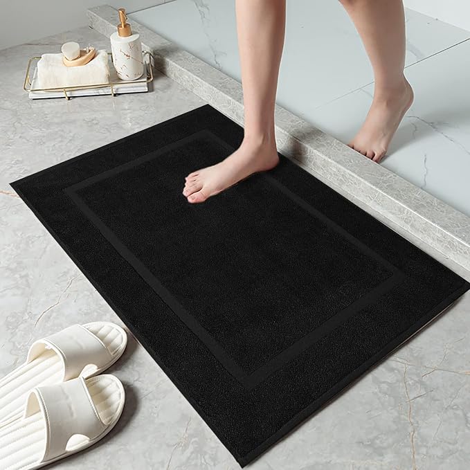 DAN RIVER Classic Cotton Bath Mats Set of 2 – Not a Bathroom Rug, Ultra Soft - Image 2
