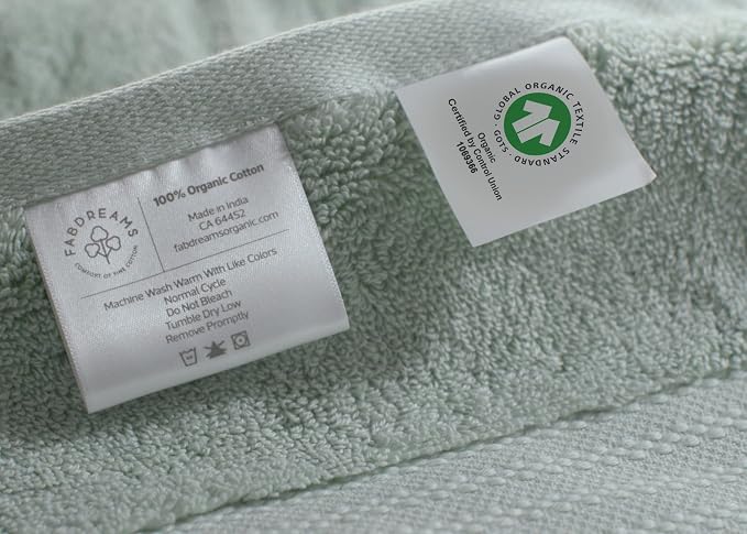 Fabdreams 100% Organic Cotton Bath Towel Set of 6 700 GSM Hotel Premium Plush - Image 7