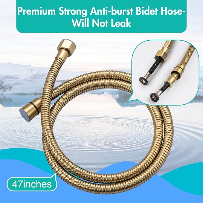 BARROCK Handheld Bidet Sprayer for Toilet, 2 Pack Bidets Faucet for Existing - Image 5