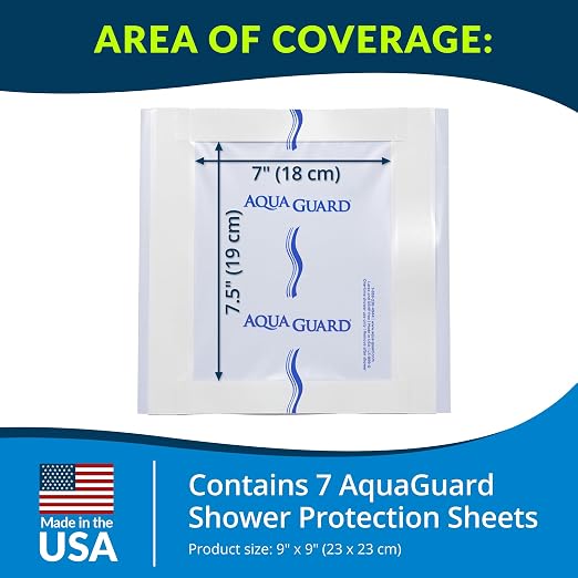 TIDI 50015-PKG AquaGuard Sheet – 9” x 9” – – Shower Protection Sheet – - Image 2