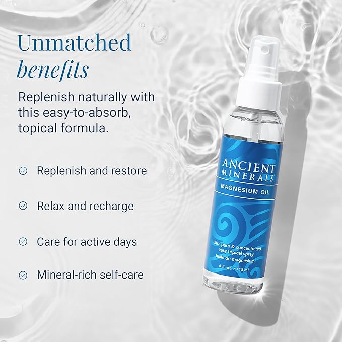 Ancient Minerals Magnesium Oil Refill Bottle, high Concentration Topical - Image 3