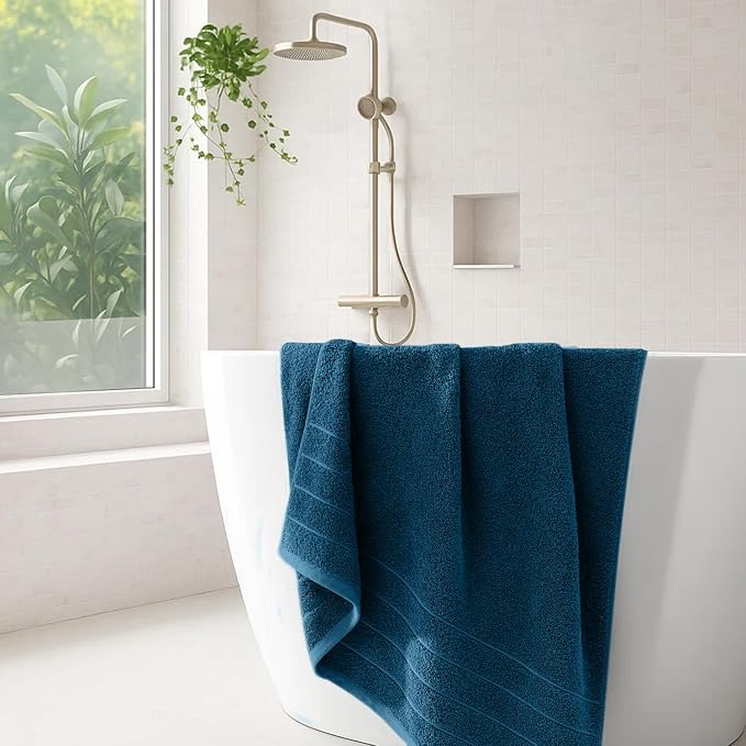 DAN River Extra Large Bath Towels Set of 4, 30 x 60 Inches - Image 6