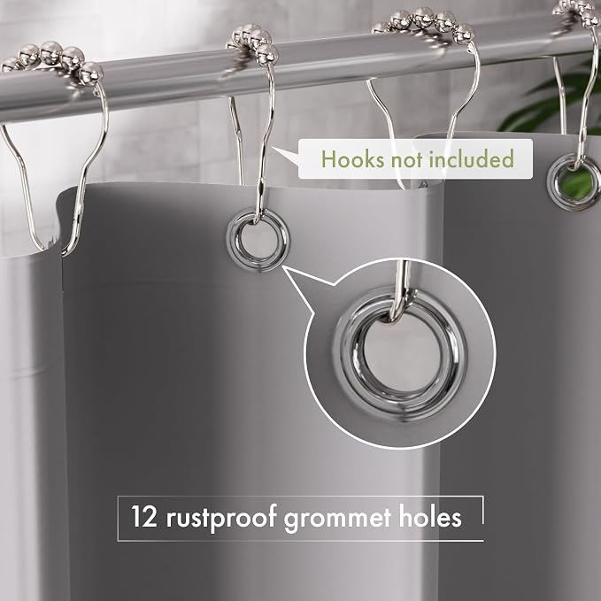 AmazerBath Extra Long Shower Curtain Liner, 72x84 Plastic Shower Curtain Liner - Image 4