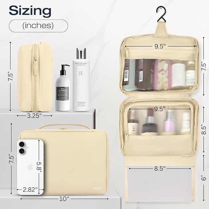 KAZAY Hanging Toiletry Bag - Image 2