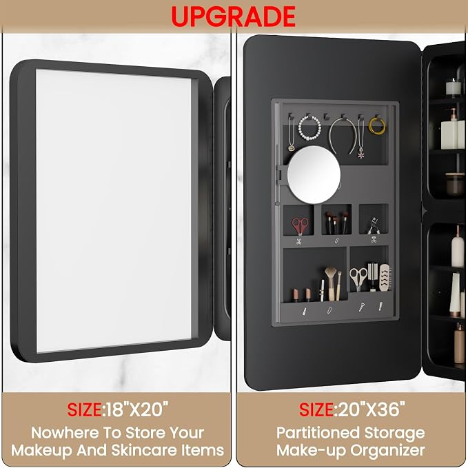 Rresyet 20×36 Bathroom Mirror Cabinet - Image 6