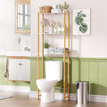 AmazerBath Bamboo Over The Toilet Storage Shelf, Bathroom Storage Organizer Rack by AmazerBath