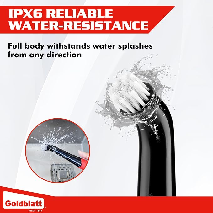 Goldblatt Electric Spin Scrubber Cordless 18-Piece Kit, Power Scrubber - Image 4