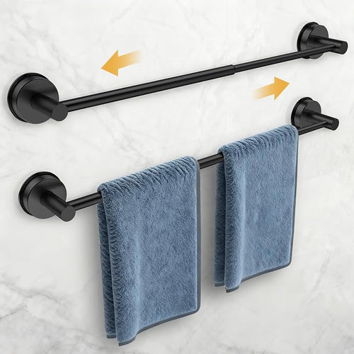 14.6inch~24inch Towel Racks for Bathroom, Adjustable Suction Cup Towel Bar for by QQK