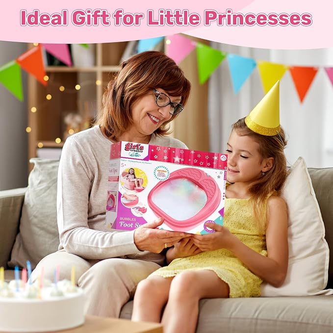 Kids Foot Spa & Nail Art Kit for Kids 4-12 – All-in-1 Foot Spa Set - Image 9