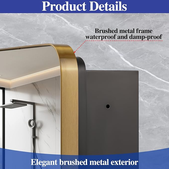 Bathroom Medicine Cabinet, Recessed & Surface Wall Cabinet - Image 6