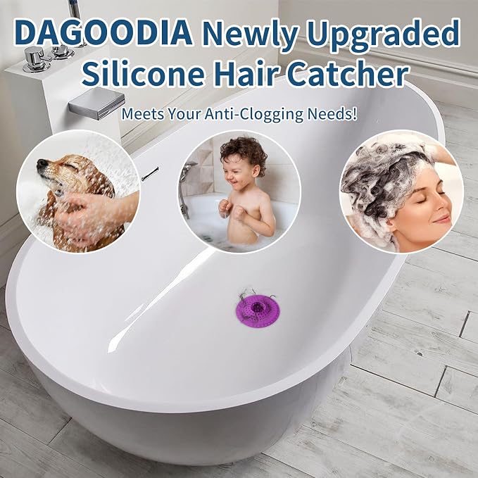 Bathtub Drain Hair Catcher, Tub Shower Drain Hair Trap/Strainer - Image 3