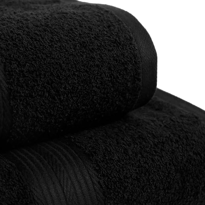 Amazon Basics 6 Piece Oversized Fade resistant Towel set, 100% Cotton towels - Image 4