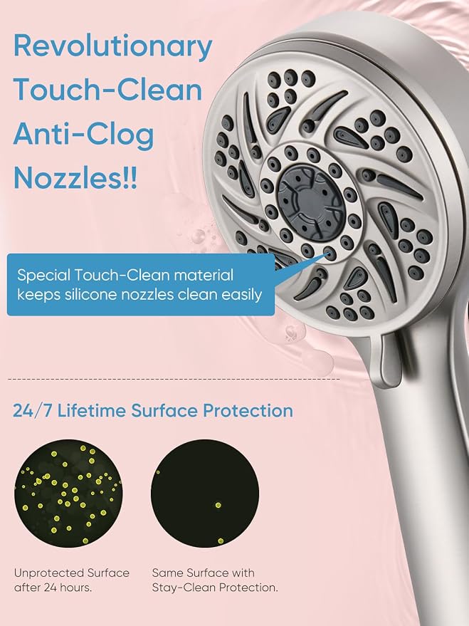 Cobbe High Pressure 3-Way Shower Head Combo, Hand Held Shower & Rain Shower - Image 5