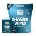 Super Fresh Body Wipes, Large Unscented Shower Wipe by SuperFreshCo