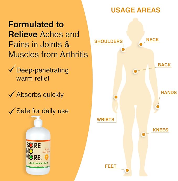 Sore No More Warm Arthritis Pain Relief Cream – Targeted Reliever - Image 2