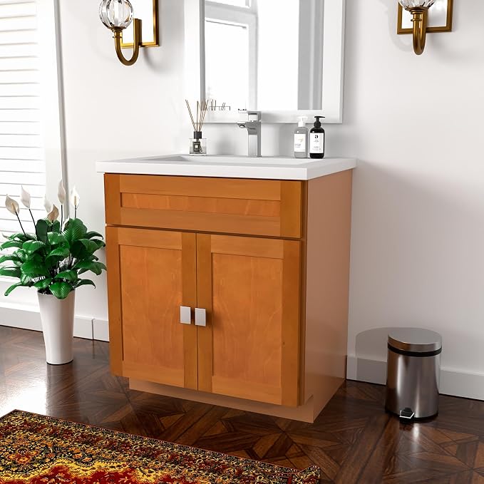 KitchenMan 30 Inch Bathroom Vanity Without Sink and Top Unassembled Bathroom - Image 5