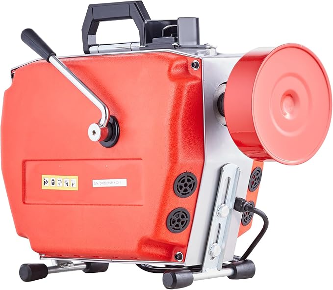 VEVOR 120FT x 7/8 Inch Drain Cleaner Machine, 420W Electric Sewer Snake Auger - Image 9
