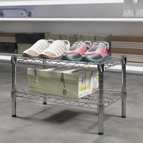 14" Deep x 24" Wide x 14" Height Wire Shelving Kit | 2-Tier | NSF Commercial - Image 2